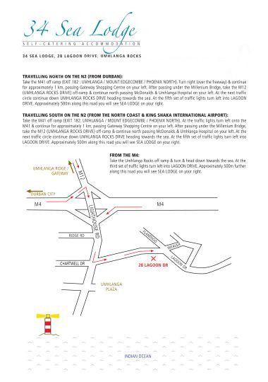 Map 34 Sea Lodge in Umhlanga Rocks  Umhlanga  Northern Suburbs (DBN)  Durban and Surrounds  KwaZulu Natal  Zuid-Afrika