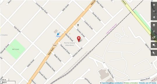 Map Lodge Strand (The) in Strand  Helderberg  Western Cape  South Africa