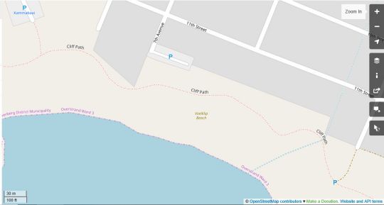 Map Troon Beach Cottage in Hermanus  Overberg  Western Cape  Suid-Afrika