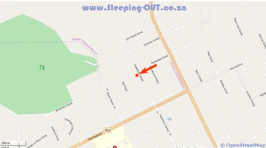 Map Anathi Hotel in Kokstad  East Griqualand  KwaZulu Natal  Suid-Afrika