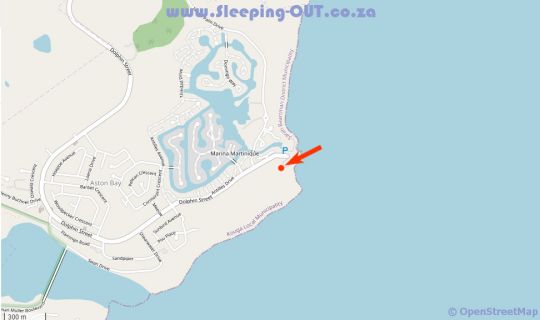 Map Milkwood Seaview Accommodation in Jeffreys Bay  Cacadu (Sarah Baartman)  Eastern Cape  Afrique du Sud