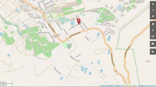 Map Daisy Place in Franschhoek  Cape Winelands  Western Cape  South Africa