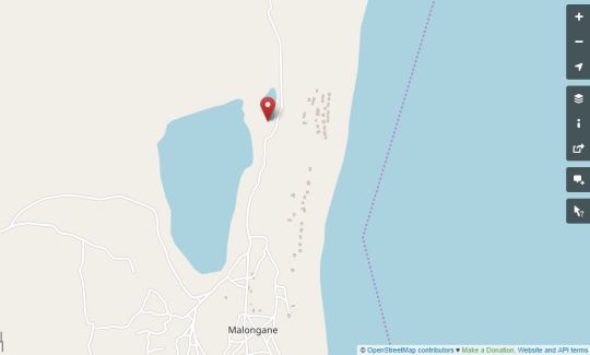 Map Cloud 9 in Ponta d'Ouro  Maputo  Mozambique
