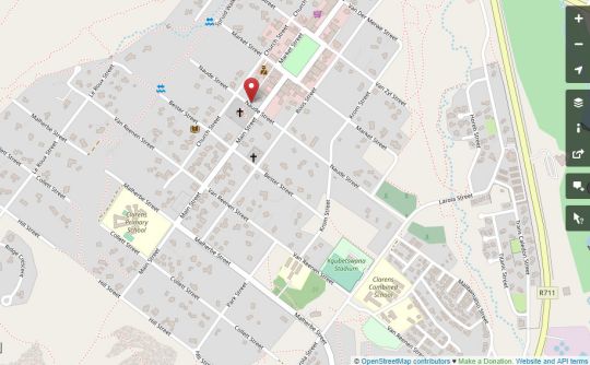 Map Butterfly Beds (Rosewood Corner) in Clarens  Thabo Mofutsanyana  Free State  Afrique du Sud