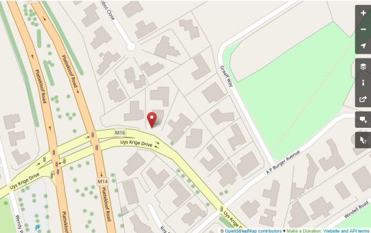 Map Paperbark Manor in Plattekloof  Northern Suburbs (CPT)  Kaapstad  Western Cape  Suid-Afrika
