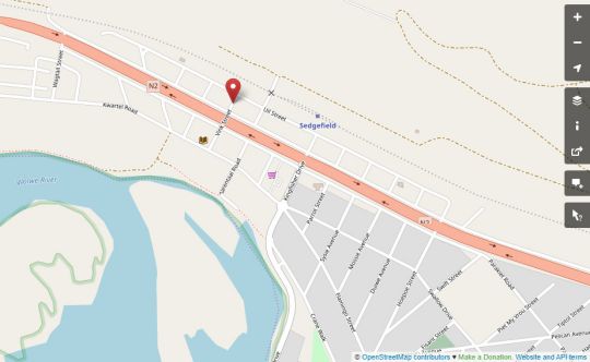 Map Village Mews 8 in Sedgefield  Garden Route  Western Cape  Südafrika