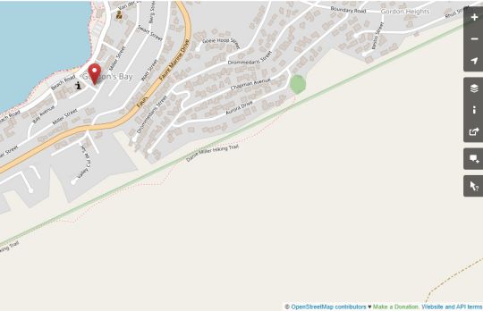 Map Die Badhuis in Gordon's Bay  Helderberg  Western Cape  Suid-Afrika