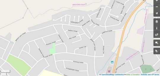 Map Kruger\'s Guest House in White River  The Panorama  Mpumalanga  South Africa