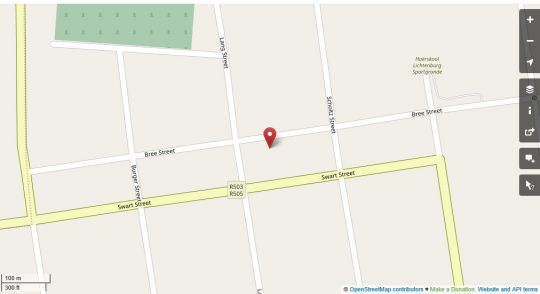 Map Modern Farm in Lichtenburg  Central (NW)  North West  Afrique du Sud