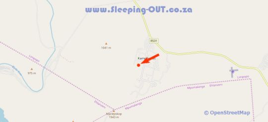 Map Ukuthula Cottages in Hoedspruit  Valley of the Olifants  Limpopo  Suid-Afrika