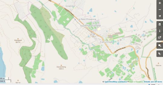Map 10 Villefranche in Franschhoek  Cape Winelands  Western Cape  Suid-Afrika
