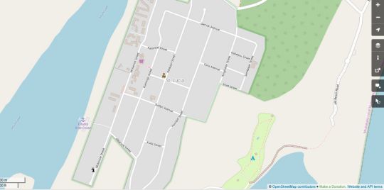 Map St Lucia Livingston Lodge in St Lucia  Zululand  KwaZulu Natal  Südafrika