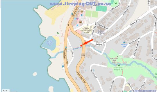 Map Something Special Villa in Camps Bay  Atlantic Seaboard  Kaapstad  Western Cape  Suid-Afrika