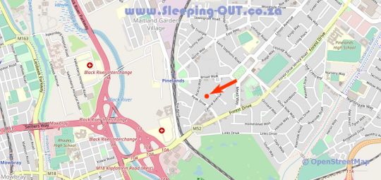 Map Garden Retreat in Pinelands  Southern Suburbs (CPT)  Cape Town  Western Cape  South Africa