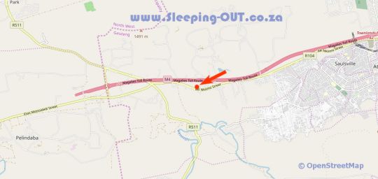 Map Rocky Hollow in Pretoria West  Pretoria / Tshwane  Gauteng  South Africa