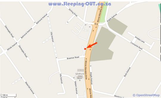 Map The Residency Hurlingham in Hurlingham  Sandton  Johannesburg  Gauteng  Suid-Afrika