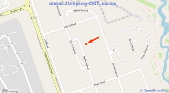 Map The Royal Prime Guest Lodge in Clubview  Centurion  Pretoria / Tshwane  Gauteng  Afrique du Sud