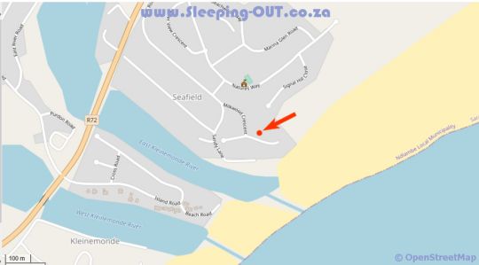 Map 2 The Dunes Kleinemonde Seafield Eastern Cape in Kleinemonde  Cacadu (Sarah Baartman)  Eastern Cape  Afrique du Sud