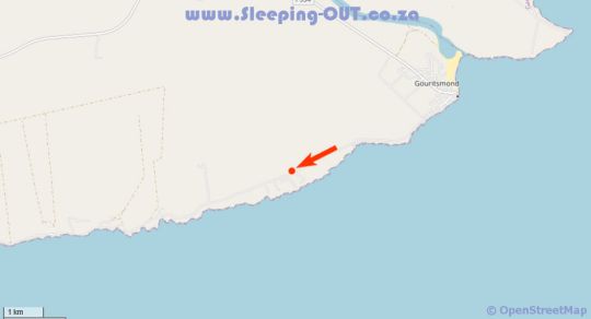 Map Grysbok tented camp in Gouritzmond Garden Route Western Cape Zuid-Afrika