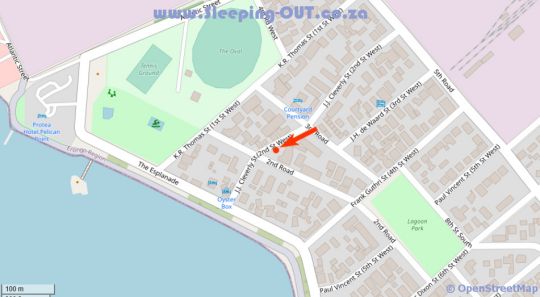 Map De Baken in Walvis Bay  Erongo  Outjo