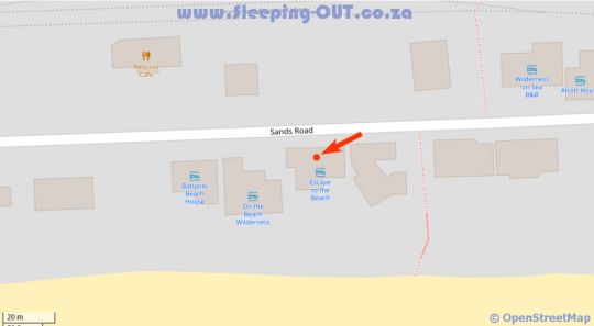 Map Escape to the Beach in Wilderness  Garden Route  Western Cape  Zuid-Afrika