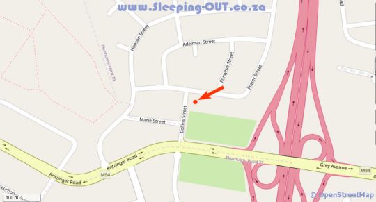 Map Marle\' Lodge in Germiston  Ekurhuleni (East Rand)  Gauteng  Südafrika