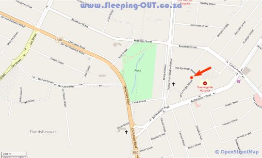 Map Huis Van Seisoene in Klerksdorp  Southern (NW)  North West  South Africa