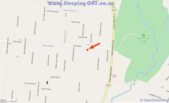 Map The Ranch Guesthouse in Potchefstroom  Southern (NW)  North West  Zuid-Afrika