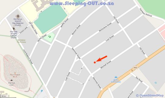 Map Chinta in Hermanus  Overberg  Western Cape  Zuid-Afrika