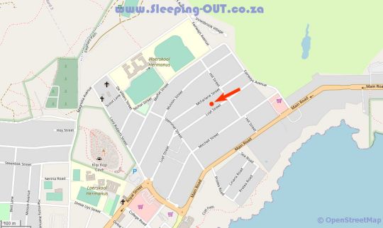 Map Vivere Holiday House in Hermanus  Overberg  Western Cape  South Africa