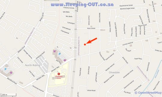 Map The GreyHornbill in Olivedale  Randburg  Johannesburg  Gauteng  Suid-Afrika