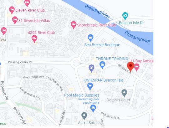 Map Beau Rivage 31 in Plettenberg Bay  Garden Route  Western Cape  Südafrika