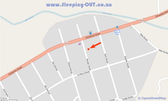 Map 06 On Burger in De Rust  Klein Karoo  Western Cape  Zuid-Afrika