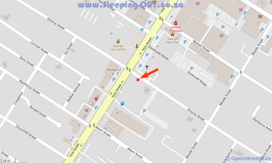 Map Harvil House in George  Garden Route  Western Cape  South Africa