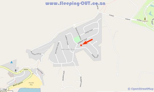 Map Nearby SelfCatering Guest House in Herold's Bay  Garden Route  Western Cape  Suid-Afrika