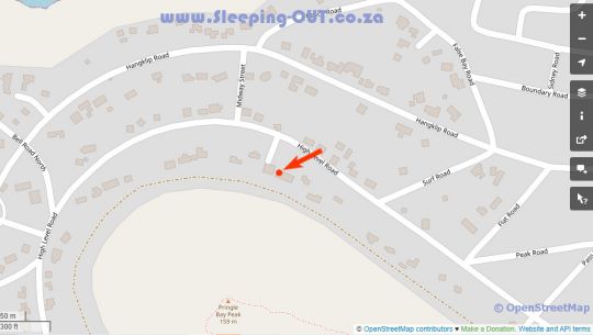 Map Dreamview Rental at the Butterfly Villa in Pringle Bay  Overberg  Western Cape  Suid-Afrika