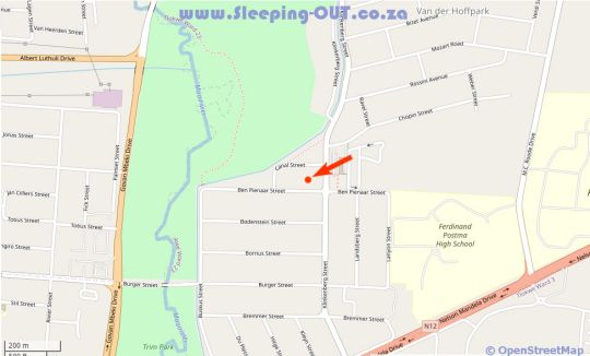 Map Cosy  Best Rest in Potchefstroom  Southern (NW)  North West  Suid-Afrika