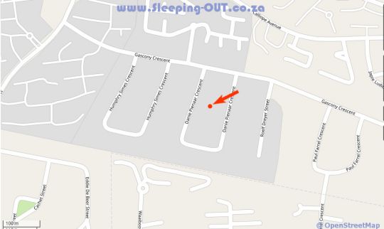 Map Fiori Rosa in Bloemfontein  Mangaung  Free State  Suid-Afrika