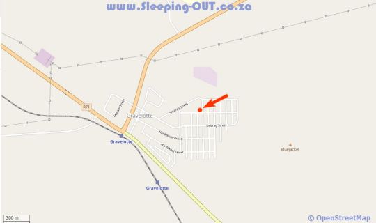Map  in Phalaborwa  Valley of the Olifants  Limpopo  Suid-Afrika