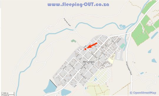 Map The Bean Tree in McGregor  Breede River Valley  Western Cape  South Africa