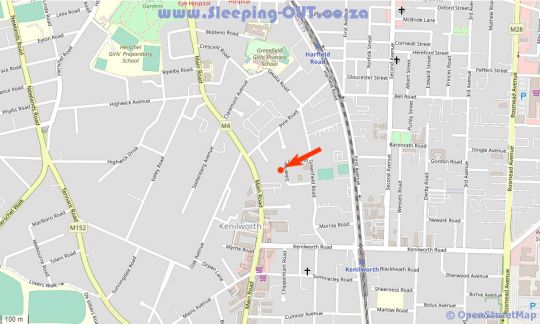 Map Schuilhoek Garden Terraces in Kenilworth  Southern Suburbs (CPT)  Cape Town  Western Cape  South Africa