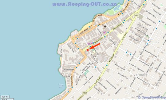 Map The Cosmopolitan in Sea Point  Atlantic Seaboard  Cape Town  Western Cape  South Africa