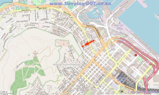 Map Cape Finest Guesthouse in De Waterkant  City Bowl  Cape Town  Western Cape  South Africa