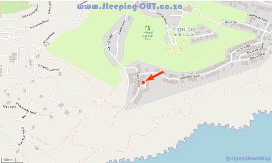 Map Golf  &  Tides in Mossel Bay  Garden Route  Western Cape  Südafrika