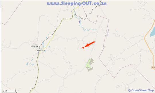 Map Ukutula Resort in Dullstroom  Highlands  Mpumalanga  Südafrika