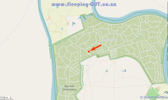 Map Nyala Luxury Safari Tents in Marloth Park  Kruger National Park (MP)  Mpumalanga  Zuid-Afrika