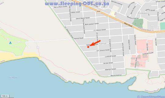 Map Abalone House in Kleinmond  Overberg  Western Cape  Suid-Afrika