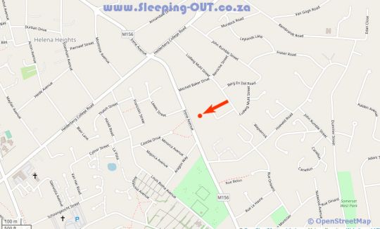 Map Explorer Guesthouse in Somerset West  Helderberg  Western Cape  South Africa