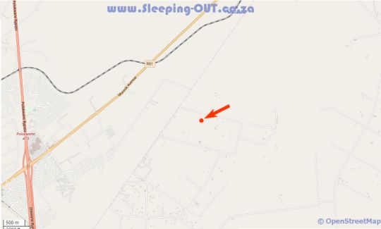 Map Pan\'s Breeze Overnight Accommodation in Dalmada  Capricorn  Limpopo  Südafrika