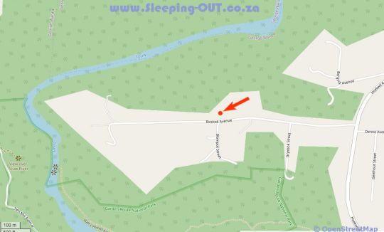 Map Fynbos Garden Cottage in Wilderness  Garden Route  Western Cape  Südafrika